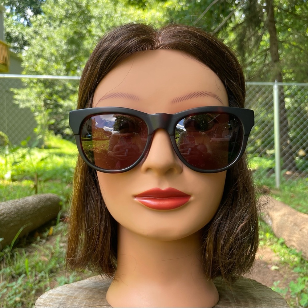 Sama Marlowe matte tortoise sunglasses made in Japan with case